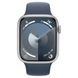 Смарт-часы Apple Watch Series 9 GPS 45mm Silver Aluminum Case w. Storm Blue Sport Band - S/M (MR9D3) - 1