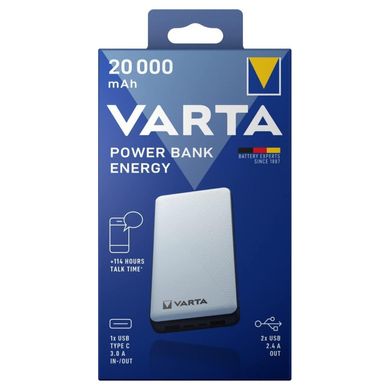 Внешний аккумулятор (павербанк) Varta Power Bank 20000 мАч (57978)
