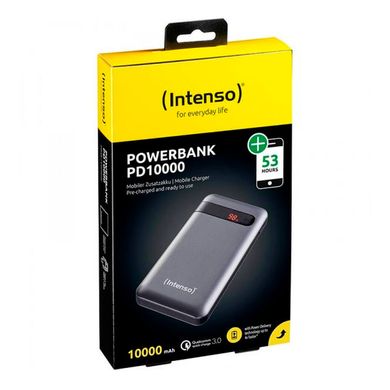 Внешний аккумулятор (павербанк) Intenso PD10000 10000mAh Black (7332330, 4034303026814, PB930388)